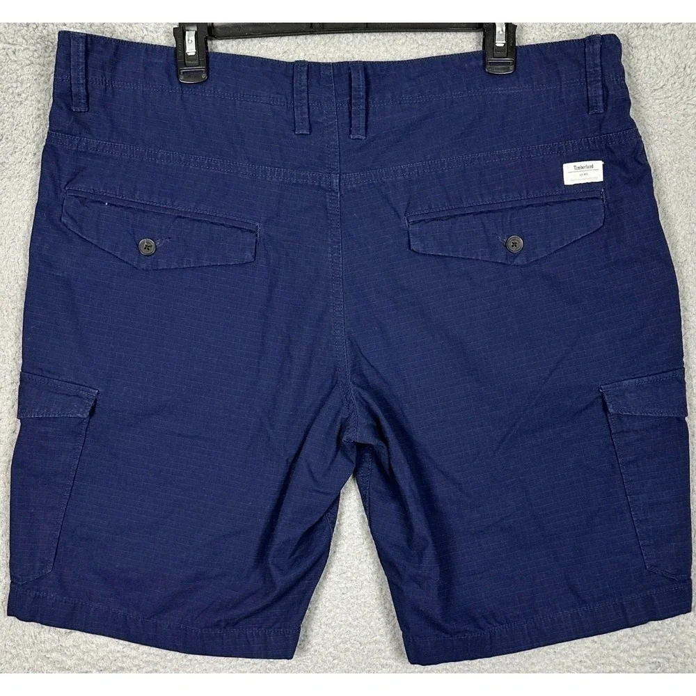 Timberland Shorts Mens 40 Navy Blue Cargo Ripstop Utility Hiking Outdoor Pockets